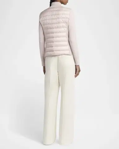Moncler Padded Wool Cardigan | Thumbnail 3 Moncler Padded Wool Cardigan | Thumbnail 3