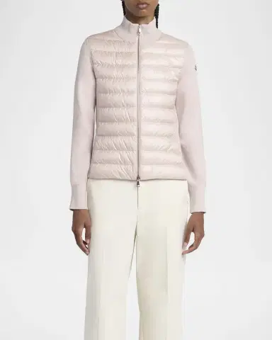 Moncler Padded Wool Cardigan | Thumbnail 4 Moncler Padded Wool Cardigan | Thumbnail 4
