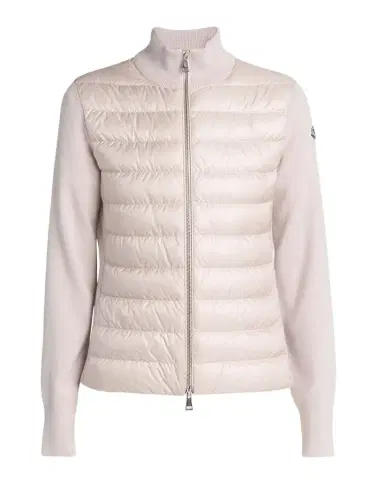 Moncler Padded Wool Cardigan | Thumbnail 1 Moncler Padded Wool Cardigan | Thumbnail 1