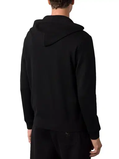 Stefano Ricci Men's Alpha Yarn Cashmere Jogging Blouson Sweater - Black | Thumbnail 3 Stefano Ricci Men's Alpha Yarn Cashmere Jogging Blouson Sweater - Black | Thumbnail 3