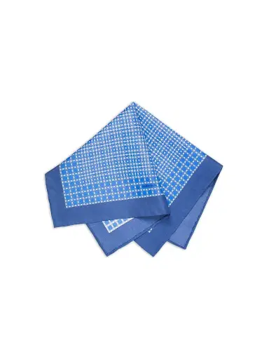 Stefano Ricci Men's Luxury Silk Tie Set - Blue White | Thumbnail 3 Stefano Ricci Men's Luxury Silk Tie Set - Blue White | Thumbnail 3