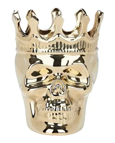 Thompson Ferrier Golden Bonaparte Skull Candle, 23.3 oz. - Wood Charmel Scent | Thumbnail 1 Thompson Ferrier Golden Bonaparte Skull Candle, 23.3 oz. - Wood Charmel Scent | Thumbnail 1