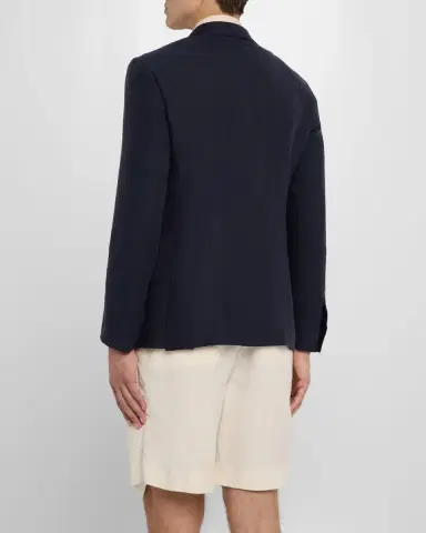 Ralph Lauren Purple Label Kent Hand-Tailored Silk-Linen Jacket | Thumbnail 3 Ralph Lauren Purple Label Kent Hand-Tailored Silk-Linen Jacket | Thumbnail 3