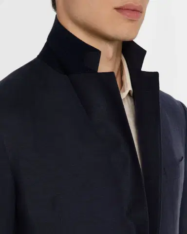 Ralph Lauren Purple Label Kent Hand-Tailored Silk-Linen Jacket | Thumbnail 6 Ralph Lauren Purple Label Kent Hand-Tailored Silk-Linen Jacket | Thumbnail 6