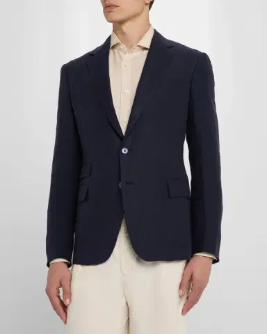 Ralph Lauren Purple Label Kent Hand-Tailored Silk-Linen Jacket | Thumbnail 8 Ralph Lauren Purple Label Kent Hand-Tailored Silk-Linen Jacket | Thumbnail 8