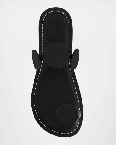 Bernardo New Moon Circle Leather Flat Sandals | Thumbnail 3 Bernardo New Moon Circle Leather Flat Sandals | Thumbnail 3