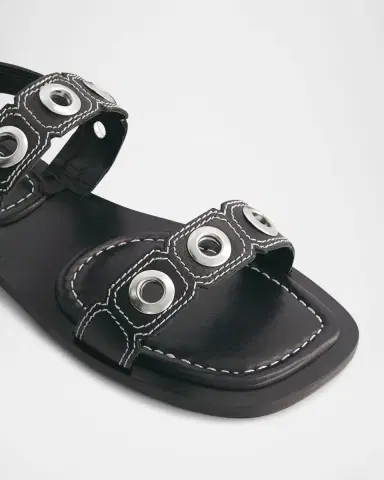Bernardo 1946 Acro Leather Flat Slingback Sandals | Thumbnail 3 Bernardo 1946 Acro Leather Flat Slingback Sandals | Thumbnail 3