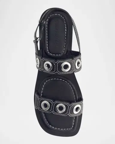 Bernardo 1946 Acro Leather Flat Slingback Sandals | Thumbnail 4 Bernardo 1946 Acro Leather Flat Slingback Sandals | Thumbnail 4