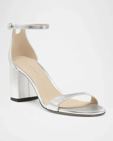 Stuart Weitzman Nudist II Leather Ankle-Strap Sandals | Thumbnail 2 Stuart Weitzman Nudist II Leather Ankle-Strap Sandals | Thumbnail 2