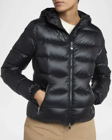 Moncler Gles Hooded Down Jacket | Thumbnail 5 Moncler Gles Hooded Down Jacket | Thumbnail 5