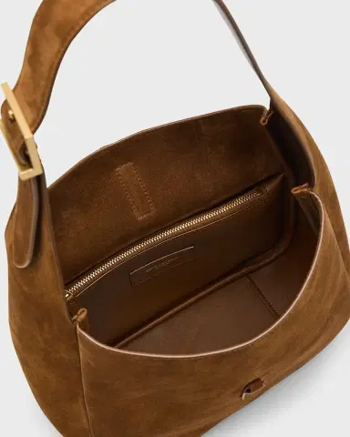 Saint Laurent Le 5 A 7 Small YSL Suede Shoulder Bag | Thumbnail 3 Saint Laurent Le 5 A 7 Small YSL Suede Shoulder Bag | Thumbnail 3