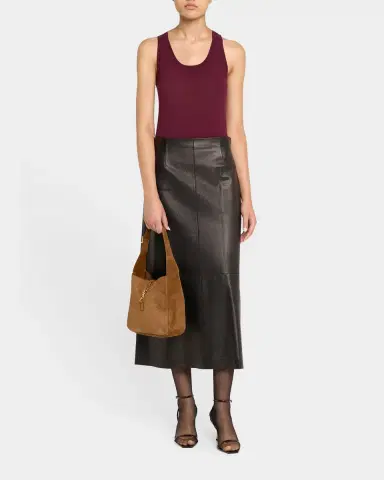 Saint Laurent Le 5 A 7 Small YSL Suede Shoulder Bag | Thumbnail 5 Saint Laurent Le 5 A 7 Small YSL Suede Shoulder Bag | Thumbnail 5