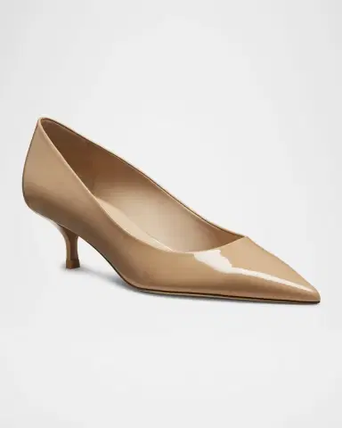 Stuart Weitzman Stuart Patent Kitten Pumps | Thumbnail 2 Stuart Weitzman Stuart Patent Kitten Pumps | Thumbnail 2