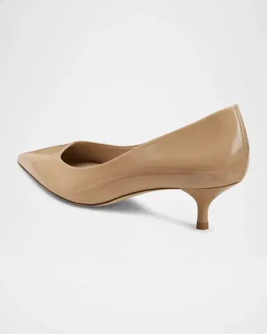 Stuart Weitzman Stuart Patent Kitten Pumps | Thumbnail 4 Stuart Weitzman Stuart Patent Kitten Pumps | Thumbnail 4