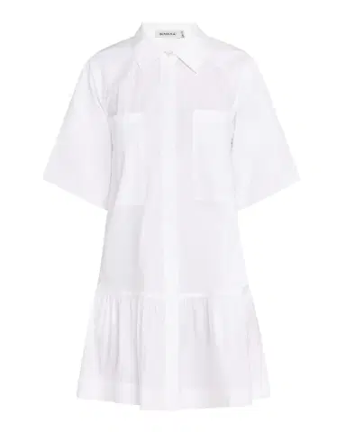SIMKHAI Crissy Puff-Sleeve Cotton Poplin Mini Shirtdress | Thumbnail 1 SIMKHAI Crissy Puff-Sleeve Cotton Poplin Mini Shirtdress | Thumbnail 1
