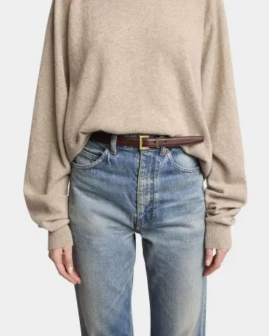 Saint Laurent YSL Monogram Leather Belt | Thumbnail 2 Saint Laurent YSL Monogram Leather Belt | Thumbnail 2