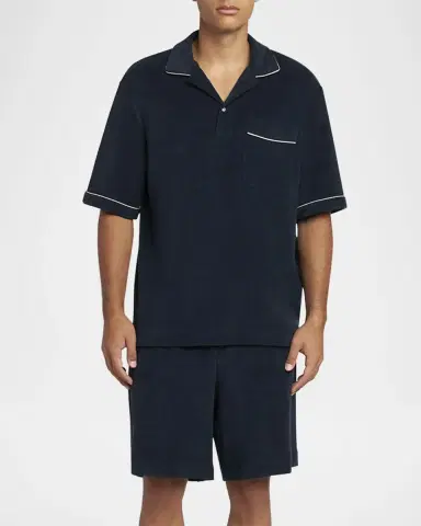 Moncler Men's Terry Polo Shirt | Thumbnail 2 Moncler Men's Terry Polo Shirt | Thumbnail 2