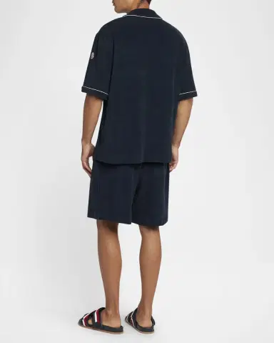 Moncler Men's Terry Polo Shirt | Thumbnail 3 Moncler Men's Terry Polo Shirt | Thumbnail 3