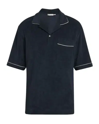 Moncler Men's Terry Polo Shirt | Thumbnail 1 Moncler Men's Terry Polo Shirt | Thumbnail 1
