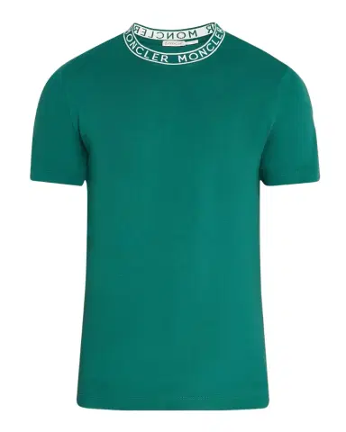 Moncler Men's Logo-Collar Jersey T-Shirt | Thumbnail 1 Moncler Men's Logo-Collar Jersey T-Shirt | Thumbnail 1