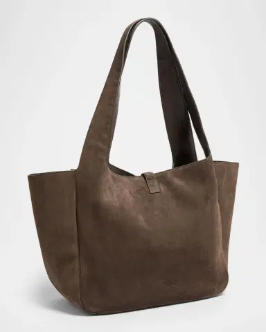 Saint Laurent Le 5 À 7 Bea YSL Cabas Tote Bag in Suede | Thumbnail 2 Saint Laurent Le 5 À 7 Bea YSL Cabas Tote Bag in Suede | Thumbnail 2