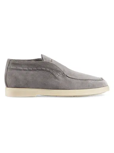 Stefano Ricci Men's Suede Slip-On Chukka Boots - Colosseum Grey - Size 8 | Thumbnail 1 Stefano Ricci Men's Suede Slip-On Chukka Boots - Colosseum Grey - Size 8 | Thumbnail 1