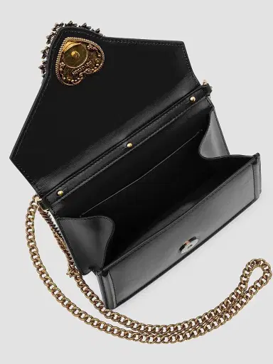 Dolce & Gabbana Women's Devotion Leather Top Handle Bag - Black | Thumbnail 3 Dolce & Gabbana Women's Devotion Leather Top Handle Bag - Black | Thumbnail 3