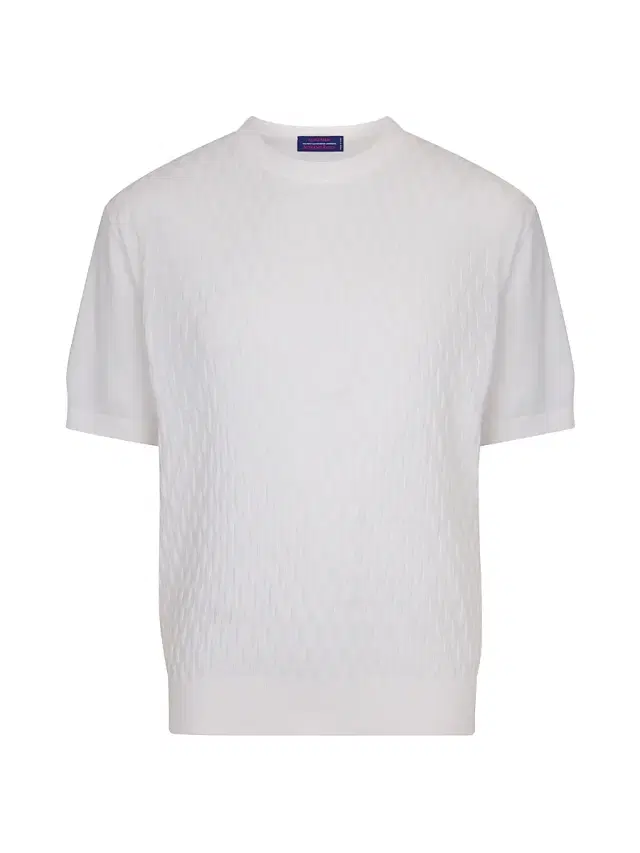 Men's Alpha Yarn Cashmere Knit Crewneck Sweater - White Men's Alpha Yarn Cashmere Knit Crewneck Sweater - White