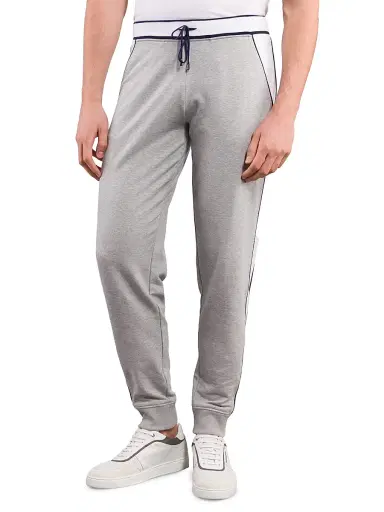 Stefano Ricci Men's Cotton Jogging Trousers - Grey | Thumbnail 2 Stefano Ricci Men's Cotton Jogging Trousers - Grey | Thumbnail 2