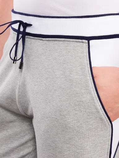Stefano Ricci Men's Cotton Jogging Trousers - Grey | Thumbnail 5 Stefano Ricci Men's Cotton Jogging Trousers - Grey | Thumbnail 5