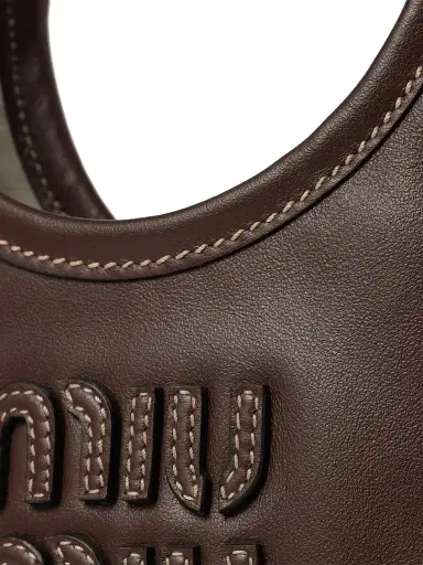 Miu Miu Women's Ivy Leather Top Handle Bag - Brown | Thumbnail 7 Miu Miu Women's Ivy Leather Top Handle Bag - Brown | Thumbnail 7
