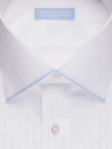 Stefano Ricci Men's Asti Long Sleeve Shirt - White | Thumbnail 2 Stefano Ricci Men's Asti Long Sleeve Shirt - White | Thumbnail 2