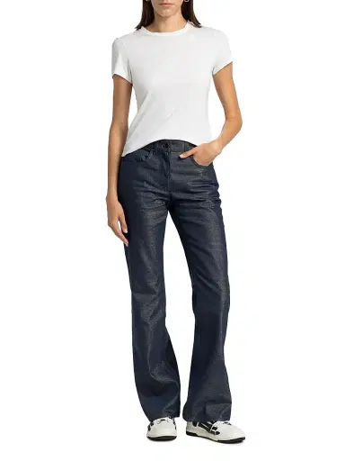 Giorgio Armani Women's Metallic Denim Pants | Thumbnail 2 Giorgio Armani Women's Metallic Denim Pants | Thumbnail 2