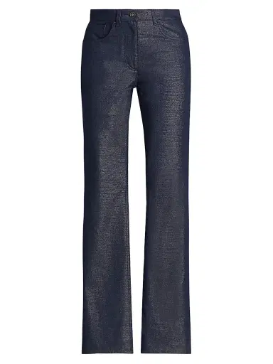 Giorgio Armani Women's Metallic Denim Pants | Thumbnail 1 Giorgio Armani Women's Metallic Denim Pants | Thumbnail 1