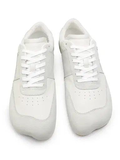 MM6 MAISON MARGIELA Men's Leather & Suede Sneakers - White | Thumbnail 4 MM6 MAISON MARGIELA Men's Leather & Suede Sneakers - White | Thumbnail 4