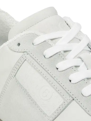 MM6 MAISON MARGIELA Men's Leather & Suede Sneakers - White | Thumbnail 5 MM6 MAISON MARGIELA Men's Leather & Suede Sneakers - White | Thumbnail 5