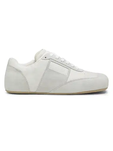 MM6 MAISON MARGIELA Men's Leather & Suede Sneakers - White | Thumbnail 1 MM6 MAISON MARGIELA Men's Leather & Suede Sneakers - White | Thumbnail 1