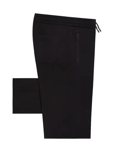 Stefano Ricci Men's Knitted Classic Croc Details Jogging Trousers - Black | Thumbnail 1 Stefano Ricci Men's Knitted Classic Croc Details Jogging Trousers - Black | Thumbnail 1