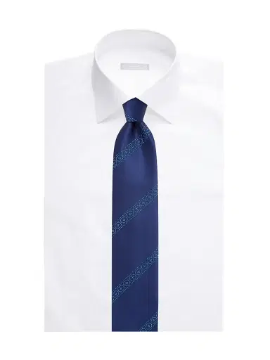 Stefano Ricci Men's Luxury Silk Tie - Dark Blue | Thumbnail 2 Stefano Ricci Men's Luxury Silk Tie - Dark Blue | Thumbnail 2