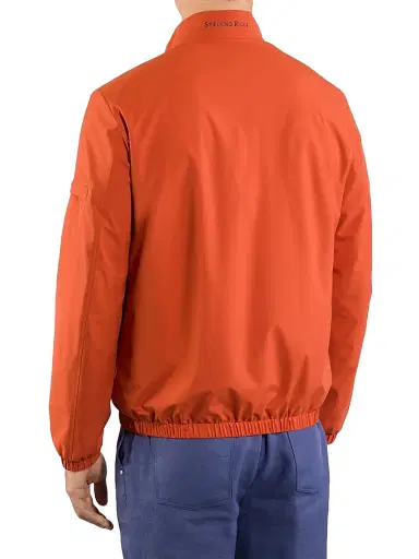 Stefano Ricci Men's Windbreaker Jacket with Zip Closure - Copper Brown | Thumbnail 3 Stefano Ricci Men's Windbreaker Jacket with Zip Closure - Copper Brown | Thumbnail 3