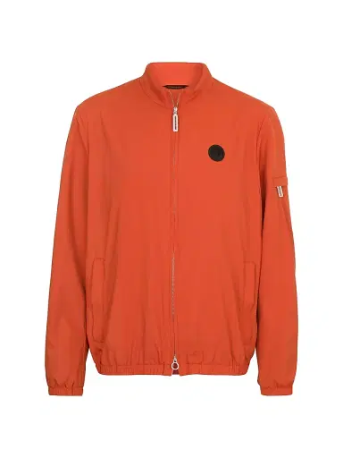Stefano Ricci Men's Windbreaker Jacket with Zip Closure - Copper Brown | Thumbnail 1 Stefano Ricci Men's Windbreaker Jacket with Zip Closure - Copper Brown | Thumbnail 1