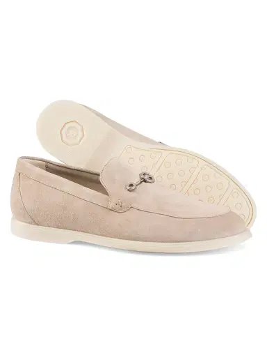 Stefano Ricci Men's Suede Loafers - Oxford Beige | Thumbnail 3 Stefano Ricci Men's Suede Loafers - Oxford Beige | Thumbnail 3