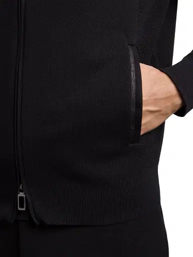 Stefano Ricci Men's Jogging Blouson Jacket with Croc Details - Black | Thumbnail 5 Stefano Ricci Men's Jogging Blouson Jacket with Croc Details - Black | Thumbnail 5
