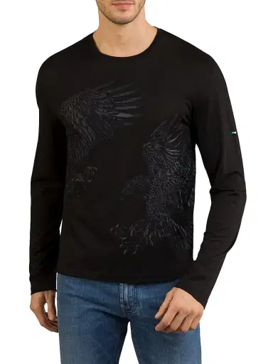 Stefano Ricci Men's T-Shirt - Black - Size XXL | Thumbnail 2 Stefano Ricci Men's T-Shirt - Black - Size XXL | Thumbnail 2