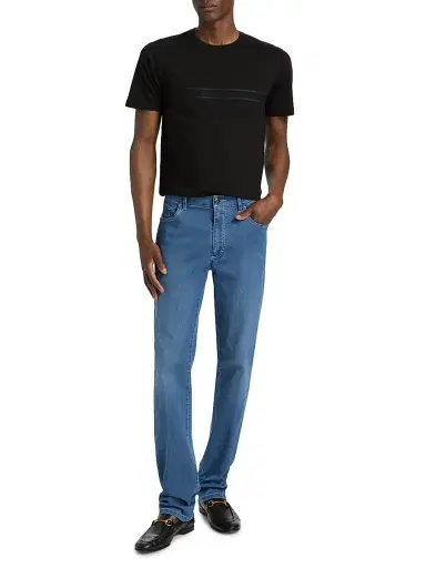 Stefano Ricci Men's Nautical Ricci Logo T-Shirt - Black | Thumbnail 2 Stefano Ricci Men's Nautical Ricci Logo T-Shirt - Black | Thumbnail 2