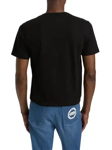 Stefano Ricci Men's Nautical Ricci Logo T-Shirt - Black | Thumbnail 5 Stefano Ricci Men's Nautical Ricci Logo T-Shirt - Black | Thumbnail 5