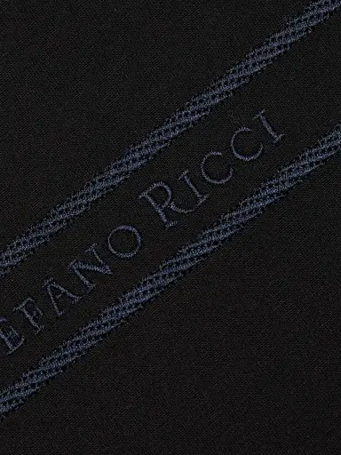 Stefano Ricci Men's Nautical Ricci Logo T-Shirt - Black | Thumbnail 7 Stefano Ricci Men's Nautical Ricci Logo T-Shirt - Black | Thumbnail 7