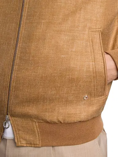 Stefano Ricci Men's Wool and Silk Blend Blouson Jacket | Thumbnail 6 Stefano Ricci Men's Wool and Silk Blend Blouson Jacket | Thumbnail 6