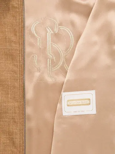 Stefano Ricci Men's Wool and Silk Blend Blouson Jacket | Thumbnail 8 Stefano Ricci Men's Wool and Silk Blend Blouson Jacket | Thumbnail 8