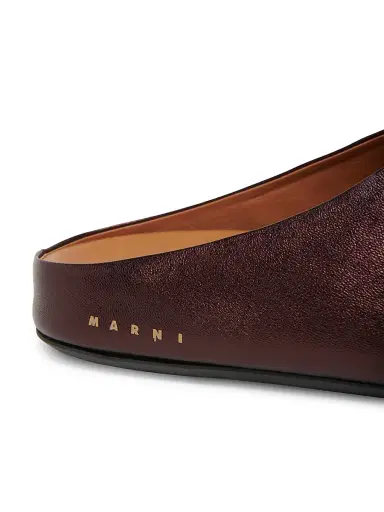 Marni Men's Fussbett Sabot Clogs - Maroon - Size 13 | Thumbnail 6 Marni Men's Fussbett Sabot Clogs - Maroon - Size 13 | Thumbnail 6